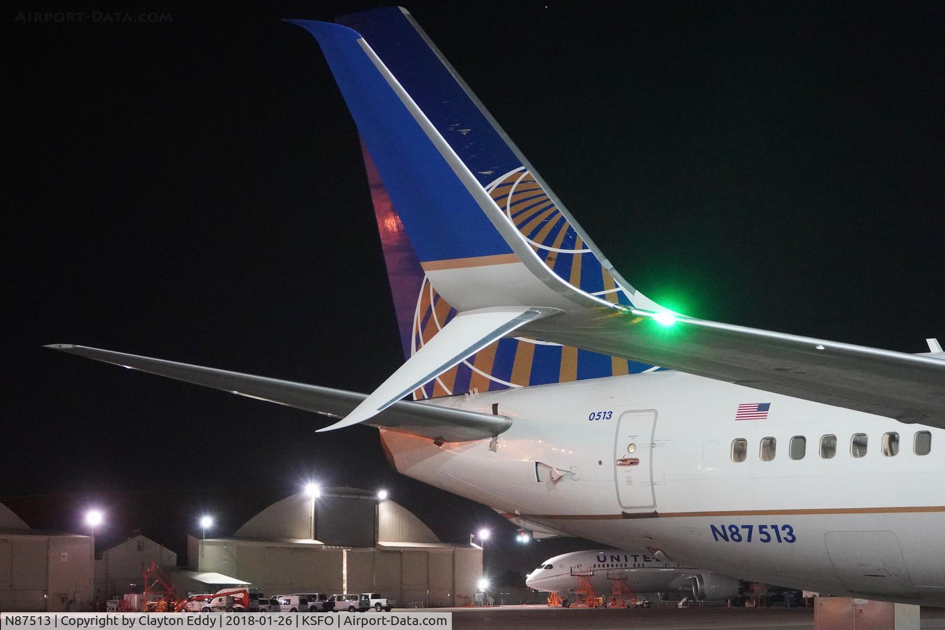 N87513, 2008 Boeing 737-824 C/N 31621, SFO 2018.