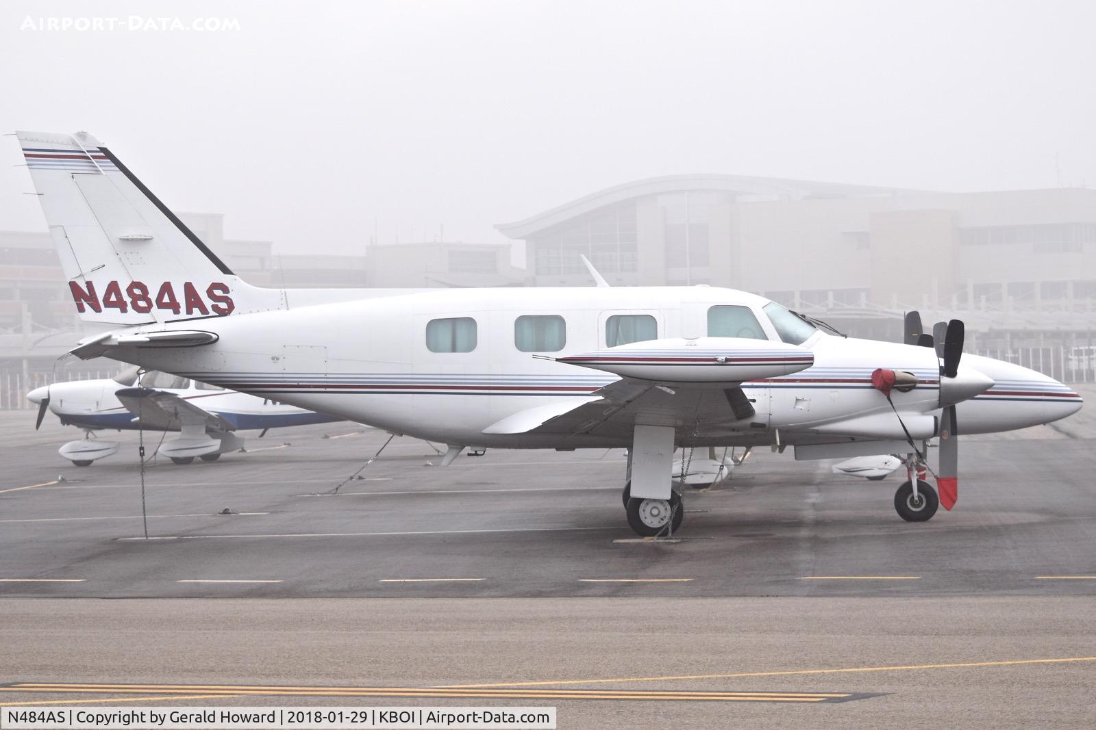 N484AS, Piper PA-31T1 Cheyenne I C/N 31T-8004055, Parked on the north GA ramp.