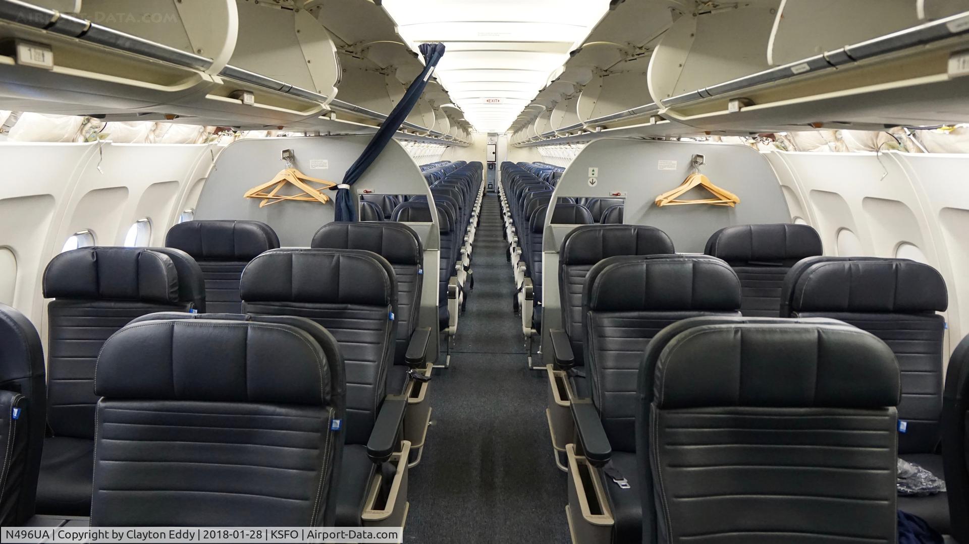 N496UA, 2002 Airbus A320-232 C/N 1845, SFO 2018.