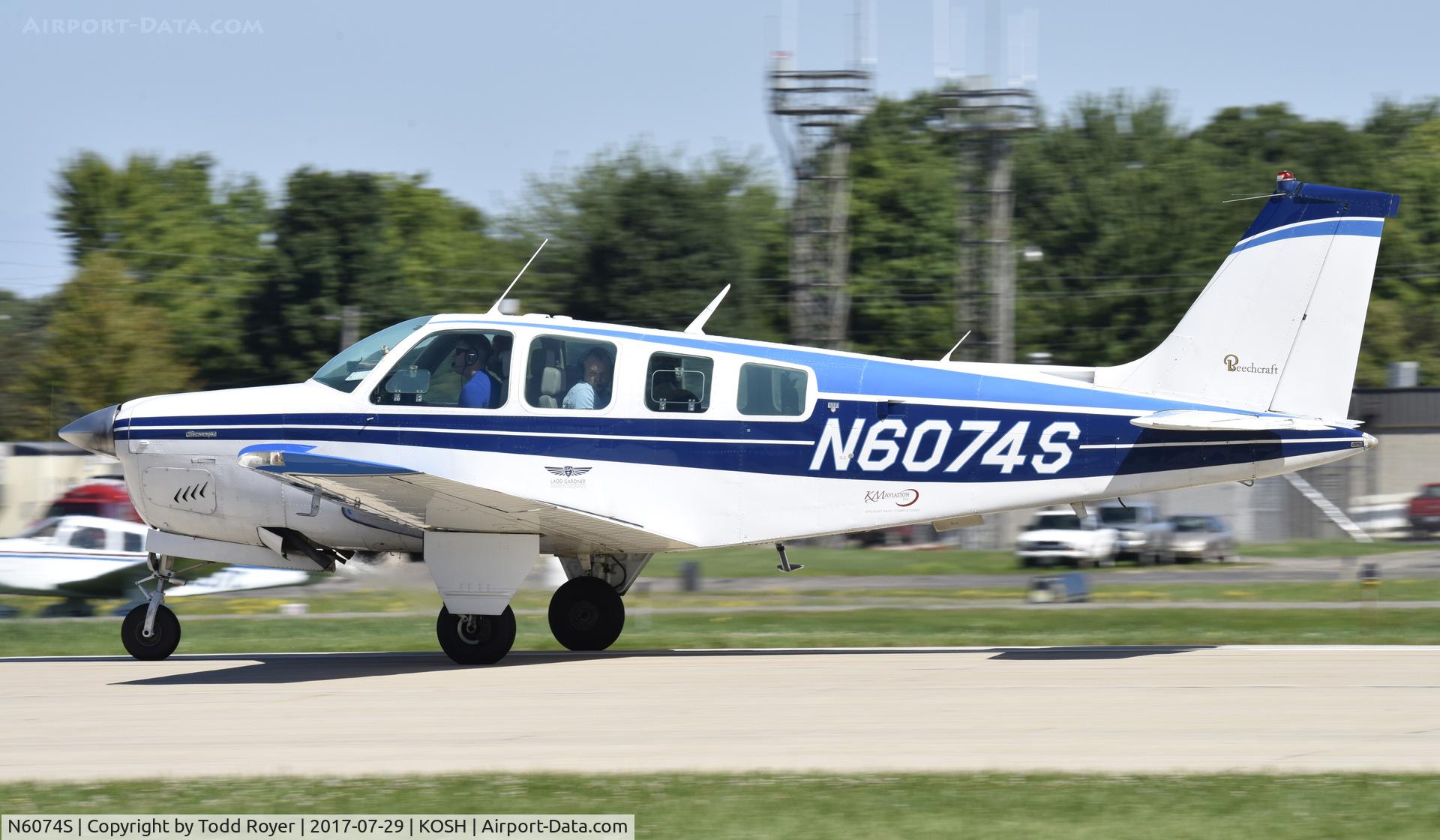 N6074S, 1975 Beech A36 Bonanza 36 C/N E-778, Airventure 2017