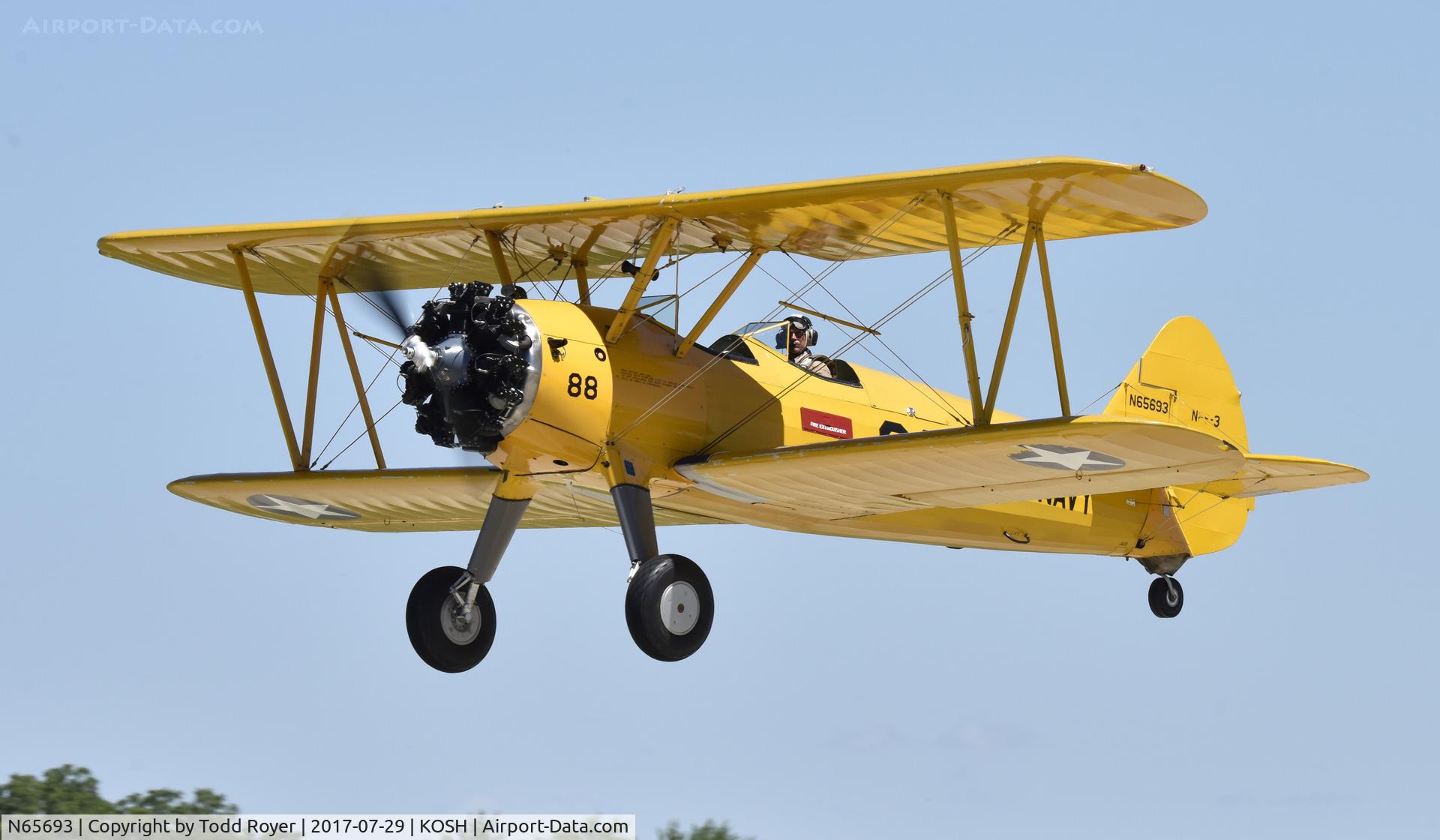 N65693, 1942 Boeing B75N1 C/N 75-6966, Airventure 2017