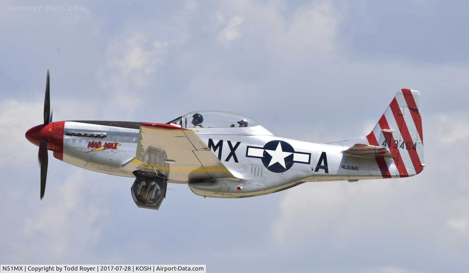 N51MX, 1944 North American F-51D Mustang C/N 45-11559, Airventure 2017