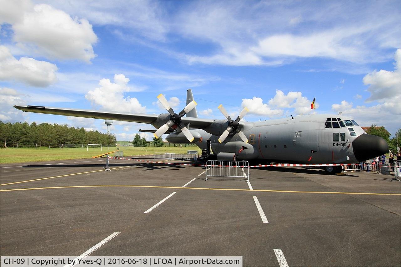 CH-09, 1973 Lockheed C-130H Hercules C/N 382-4479, Belgian Air Force Lockheed C-130H Hercules, Static display, Avord Air Base 702 (LFOA) Open day 2016