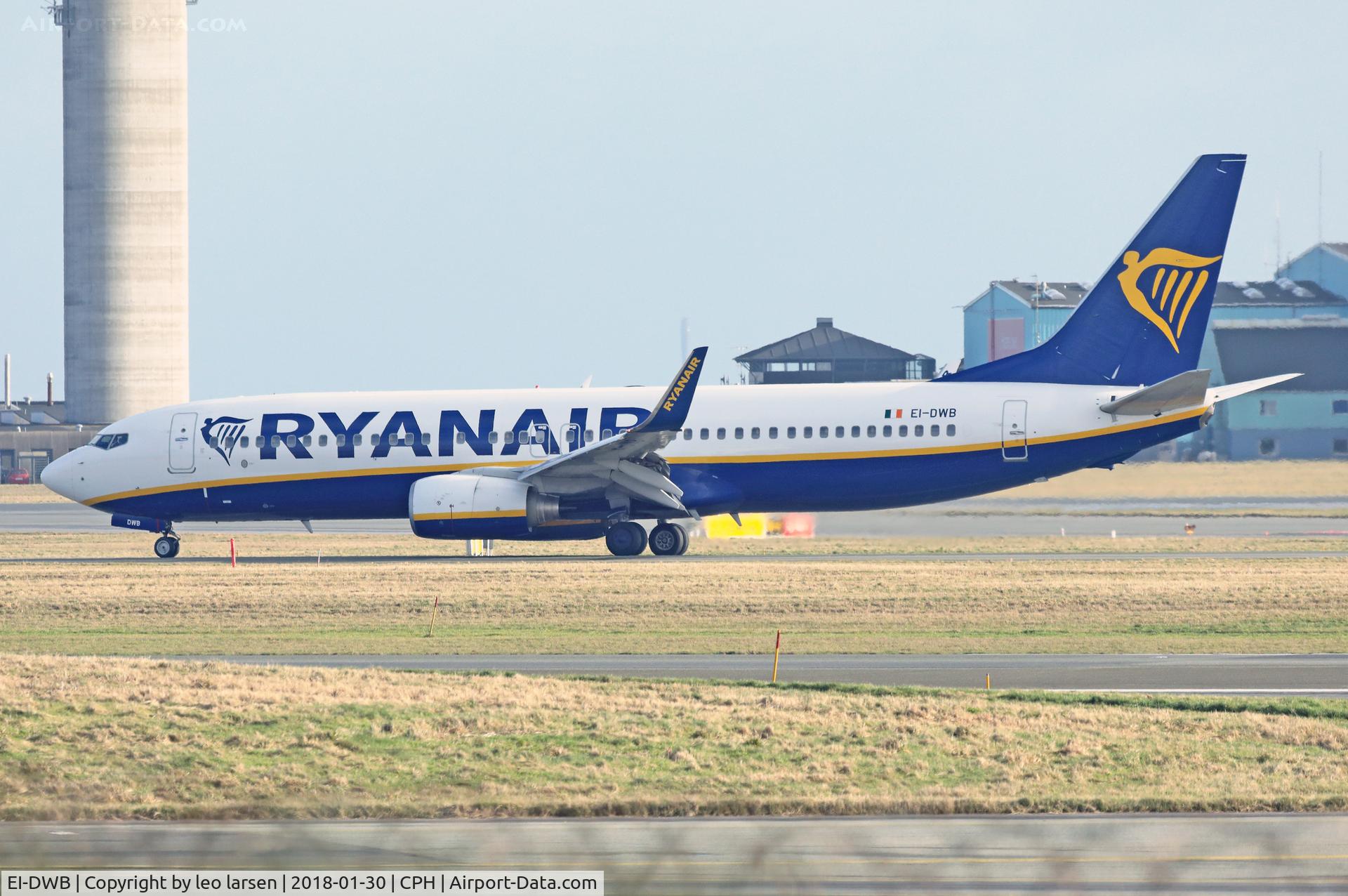 EI-DWB, 2007 Boeing 737-8AS C/N 36075, Copenhagen 30.1.2018