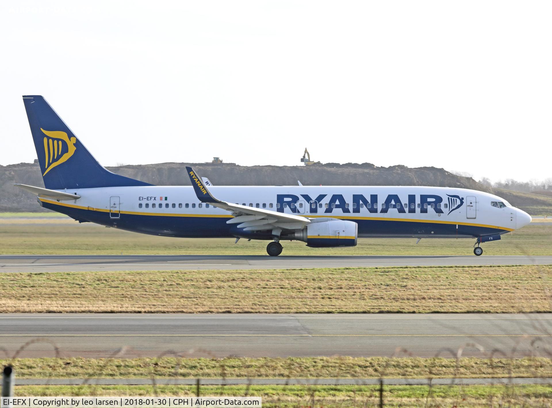 EI-EFX, 2009 Boeing 737-8AS C/N 35019, Copenhagen 30.1.2018