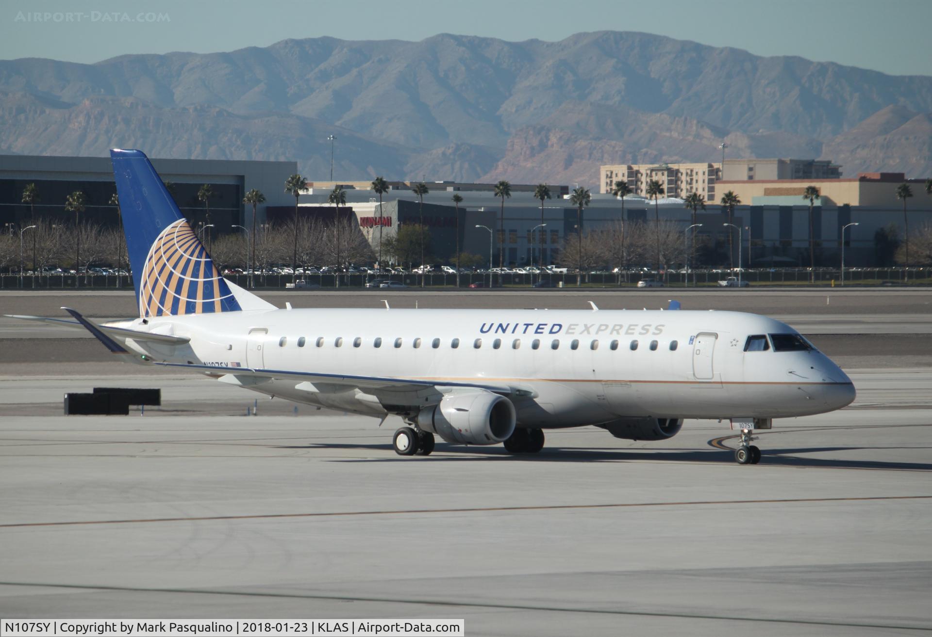 N107SY, 2014 Embraer 175LR (ERJ-170-200LR) C/N 17000400, ERJ 170-200 LR
