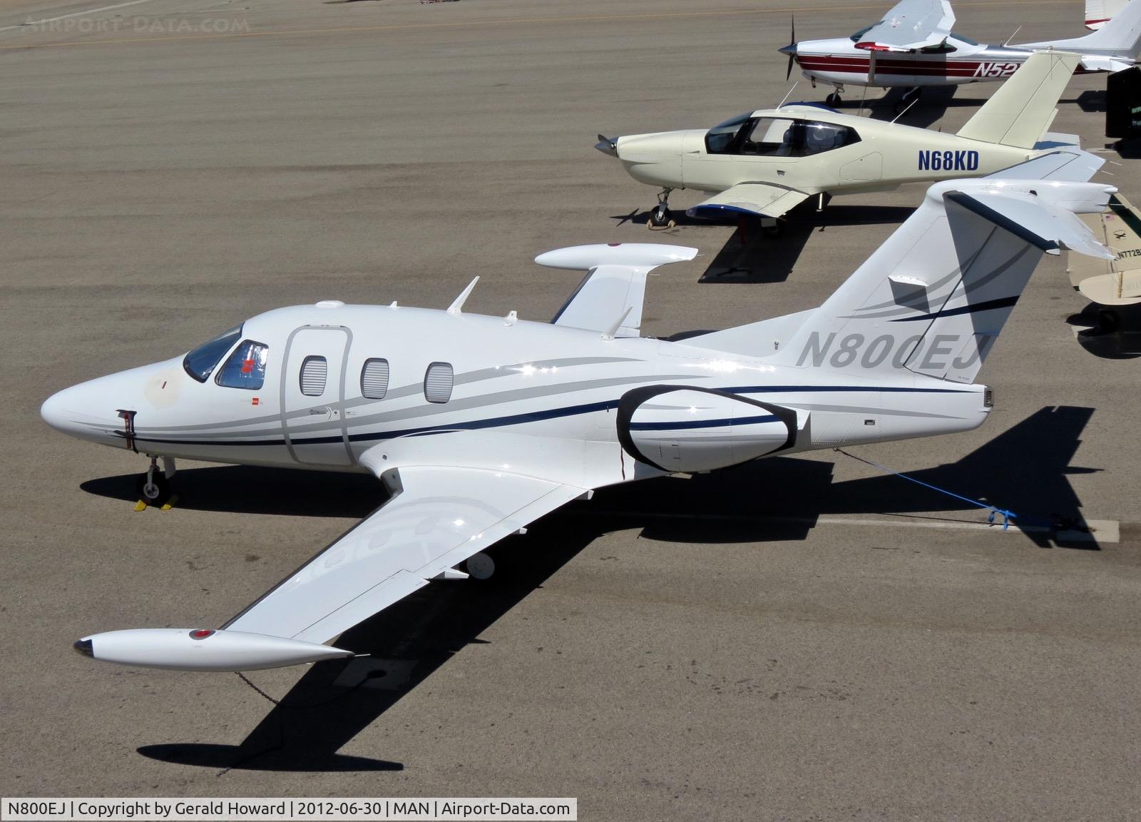 N800EJ, 2008 Eclipse Aviation Corp EA500 C/N 000134, Parked on the ramp.