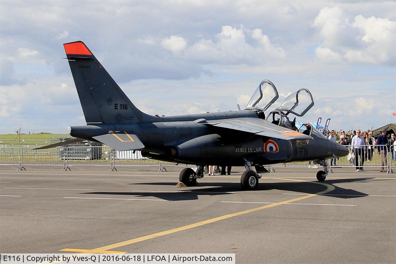 E116, Dassault-Dornier Alpha Jet E C/N E116, Dassault-Dornier Alpha Jet E, Static display, Avord Air Base 702 (LFOA) Open day 2016