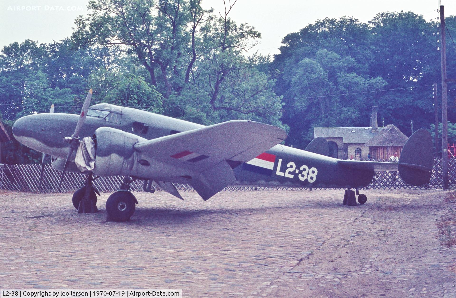 L2-38, 1941 Lockheed 12A Electra Junior C/N 1306, Egeskov Museum Denmark 19.7.1970