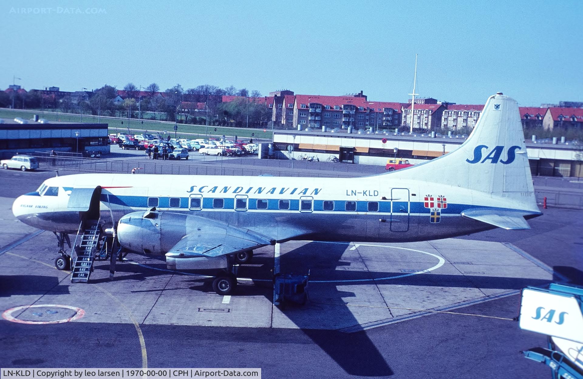 LN-KLD, 1985 Convair 440 Metropolitan C/N 323, Copenhagen 1970