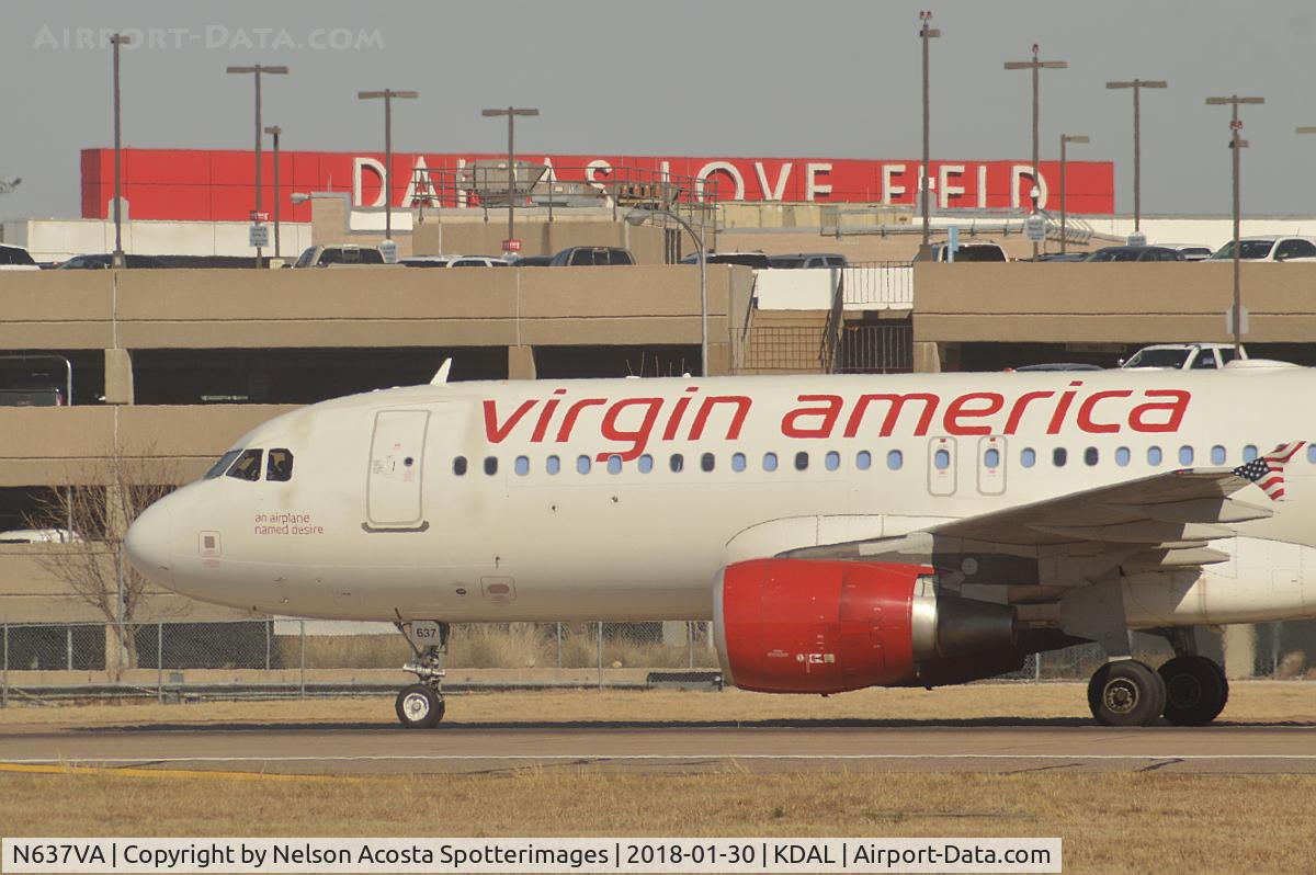 N637VA, 2008 Airbus A320-214 C/N 3465, Soon to be a thing of the past as North Texas welcomes the new Alaska Airines system. These VA Birds will eventually become  memory. For now 