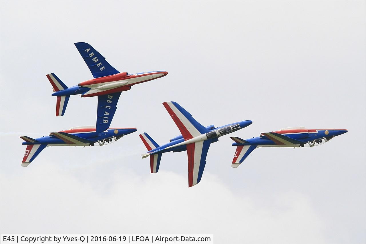 E45, Dassault-Dornier Alpha Jet E C/N E45, Dassault-Dornier Alpha Jet E (F-TETF), Athos 06 of Patrouille de France 2016, Avord Air Base 702 (LFOA) Open day 2016