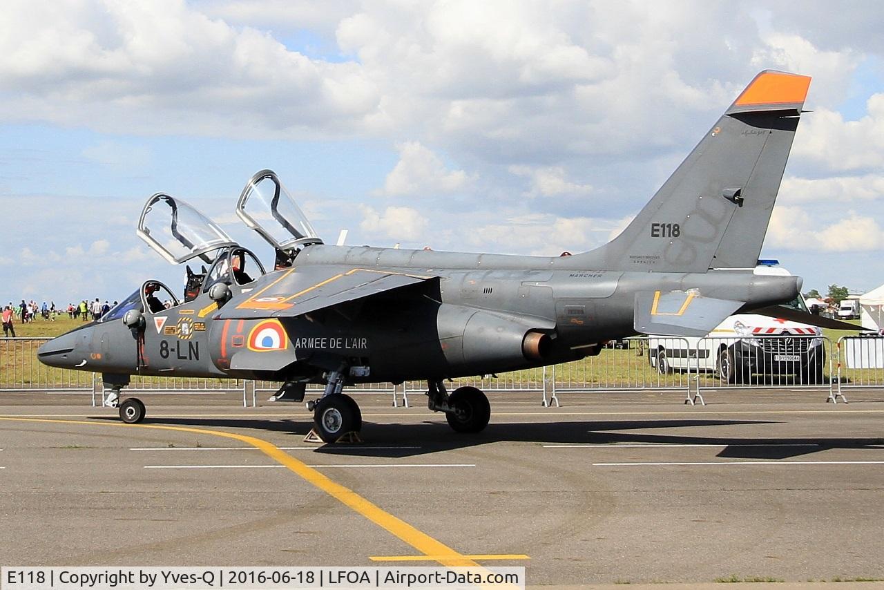 E118, Dassault-Dornier Alpha Jet E C/N E118, Dassault-Dornier Alpha Jet E, Static display, Avord Air Base 702 (LFOA) Open day 2016