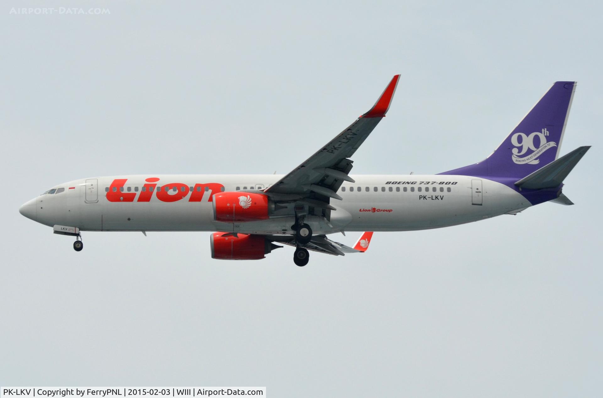 PK-LKV, 2013 Boeing 737-8GP C/N 38735, Lion Air purple  tail B738