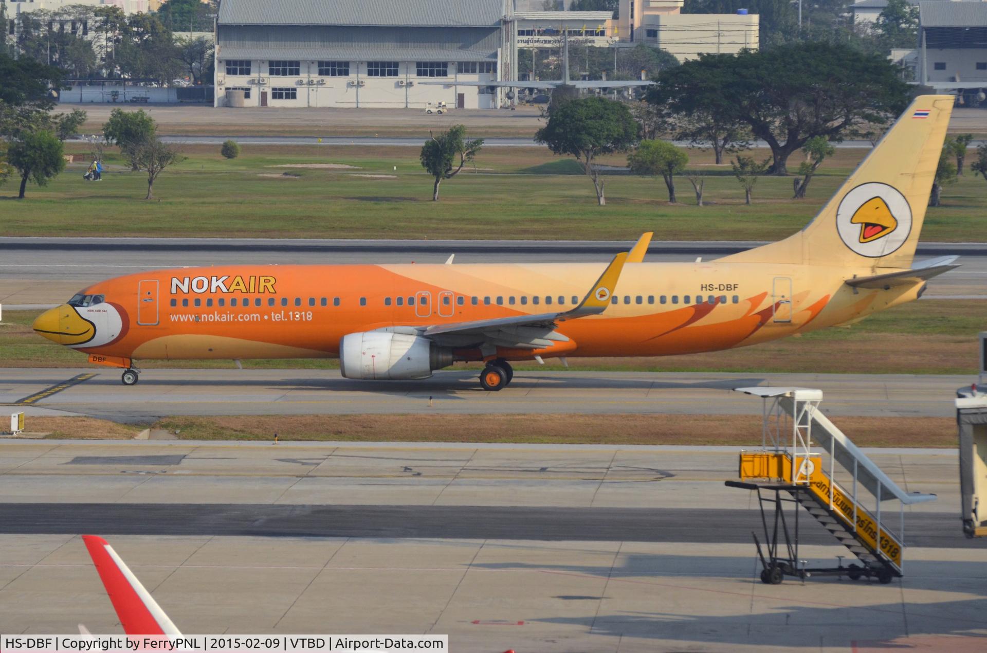 HS-DBF, 2005 Boeing 737-8V3 C/N 29670, Nok Air B738. Former Copa (HP-1529CMP) aircraft now operates for SpiceJet (VT-SLI).