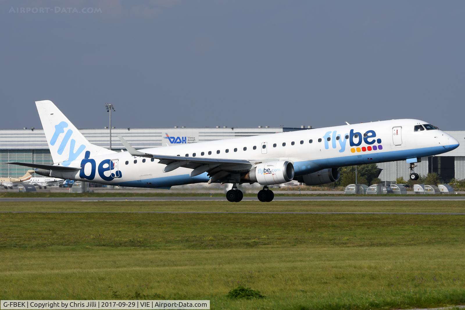 G-FBEK, 2008 Embraer 195LR (ERJ-190-200LR) C/N 19000168, Flybe