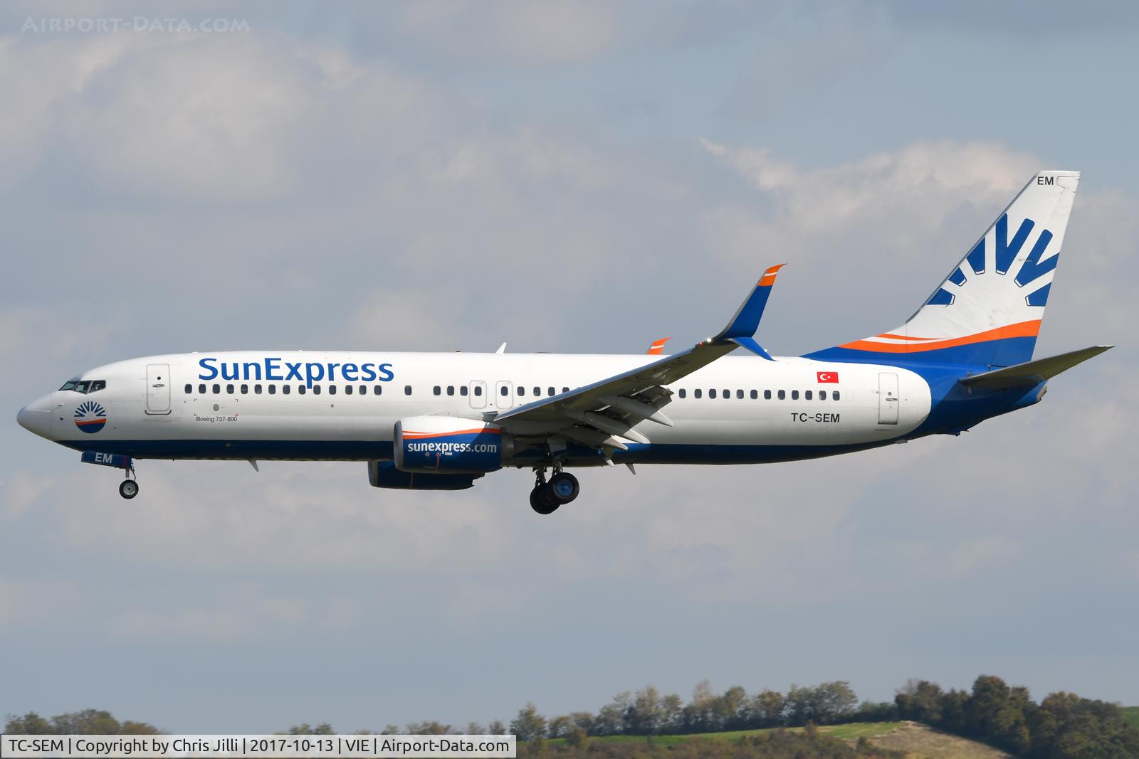 TC-SEM, 2015 Boeing 737-8HC C/N 61173, SunExpress