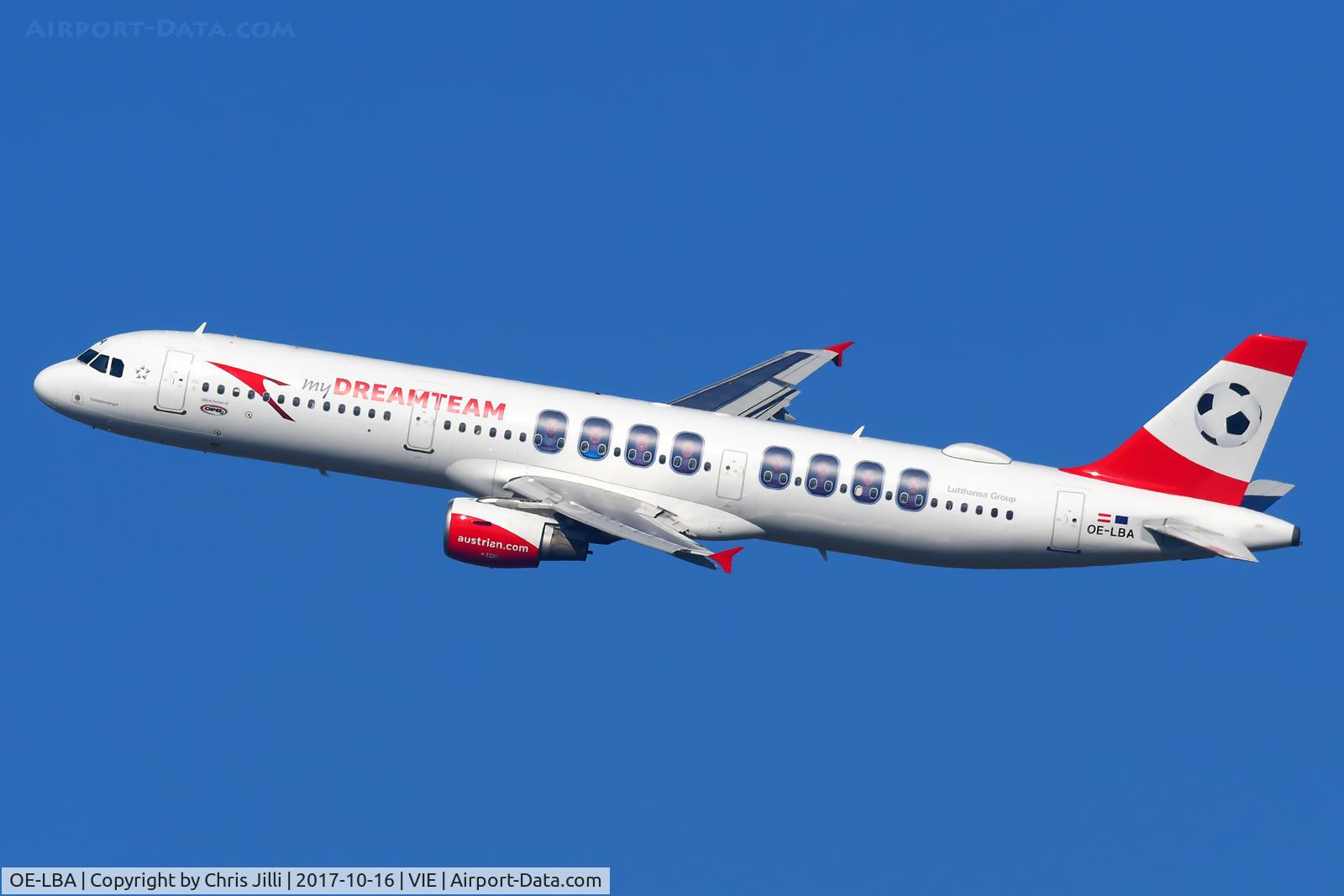 OE-LBA, 1995 Airbus A321-111 C/N 552, Austrian Airlines