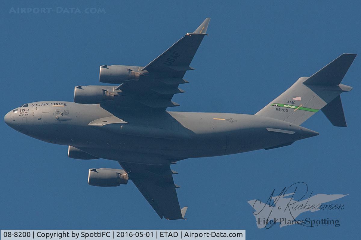 08-8200, 2008 Boeing C-17A Globemaster III C/N P-200, ETAD Dep. rwy 05