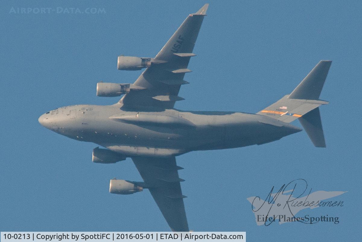 10-0213, 2010 Boeing C-17A Globemaster III C/N 50242, ETAD Dep. rwy 05
