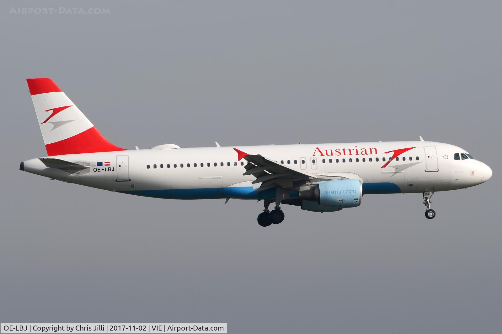 OE-LBJ, 2001 Airbus A320-214 C/N 1553, Austrian