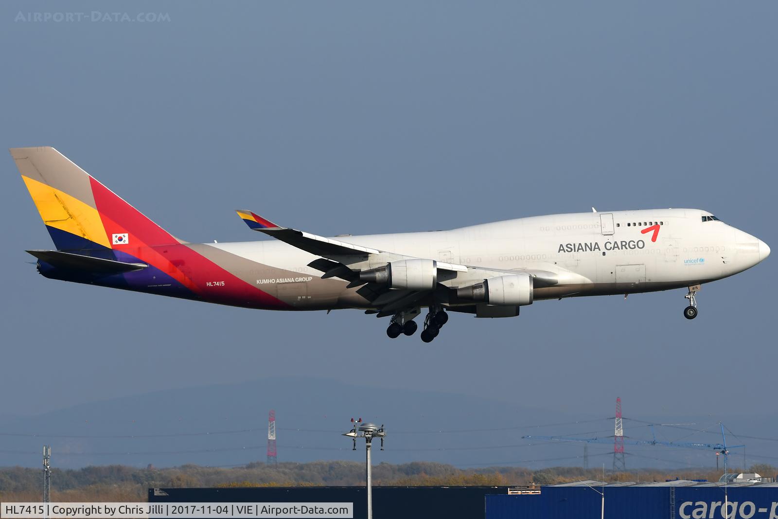HL7415, 1993 Boeing 747-48EM(BDSF) C/N 25777, Asiana Cargo