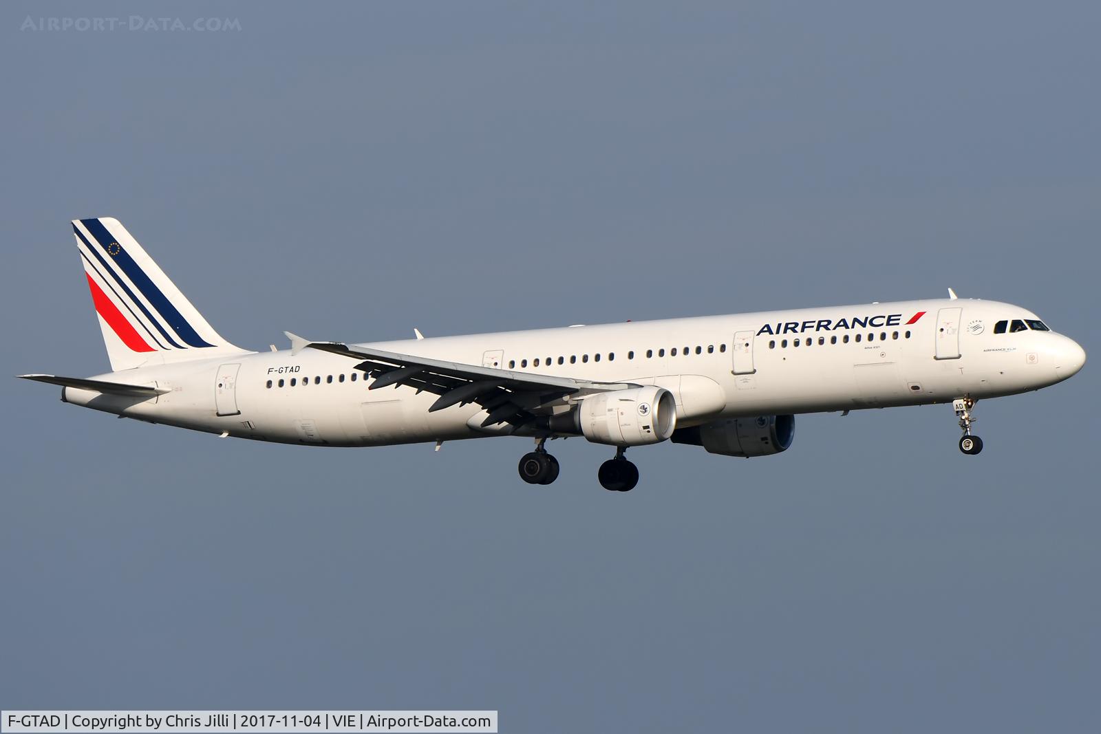 F-GTAD, 1998 Airbus A321-211 C/N 0777, Air France