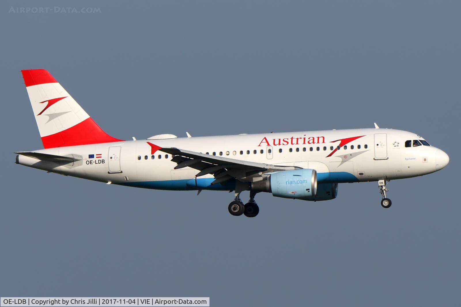 OE-LDB, 2004 Airbus A319-112 C/N 2174, Austrian Airlines
