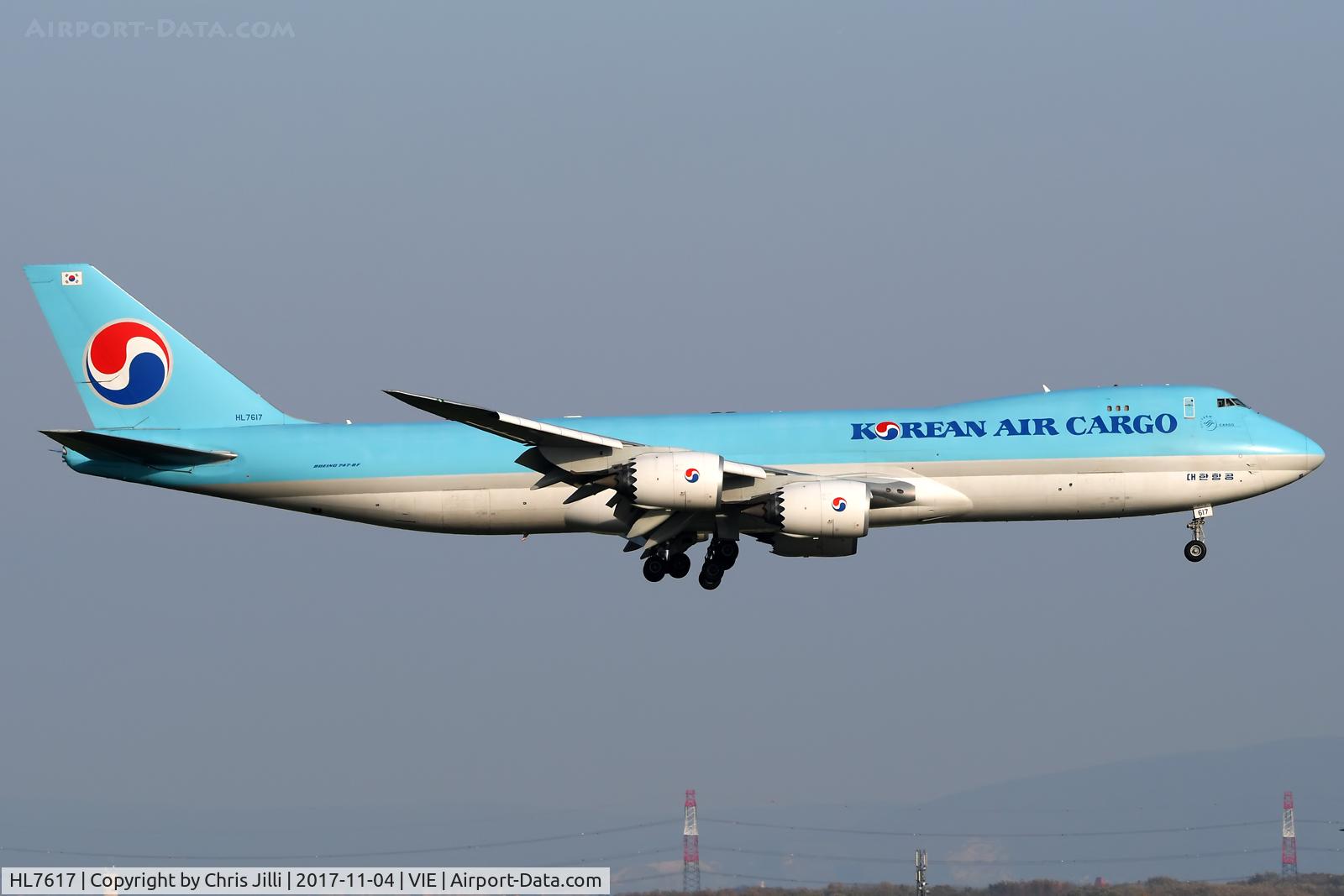 HL7617, 2013 Boeing 747-8B5F C/N 37654, Korean Air Cargo