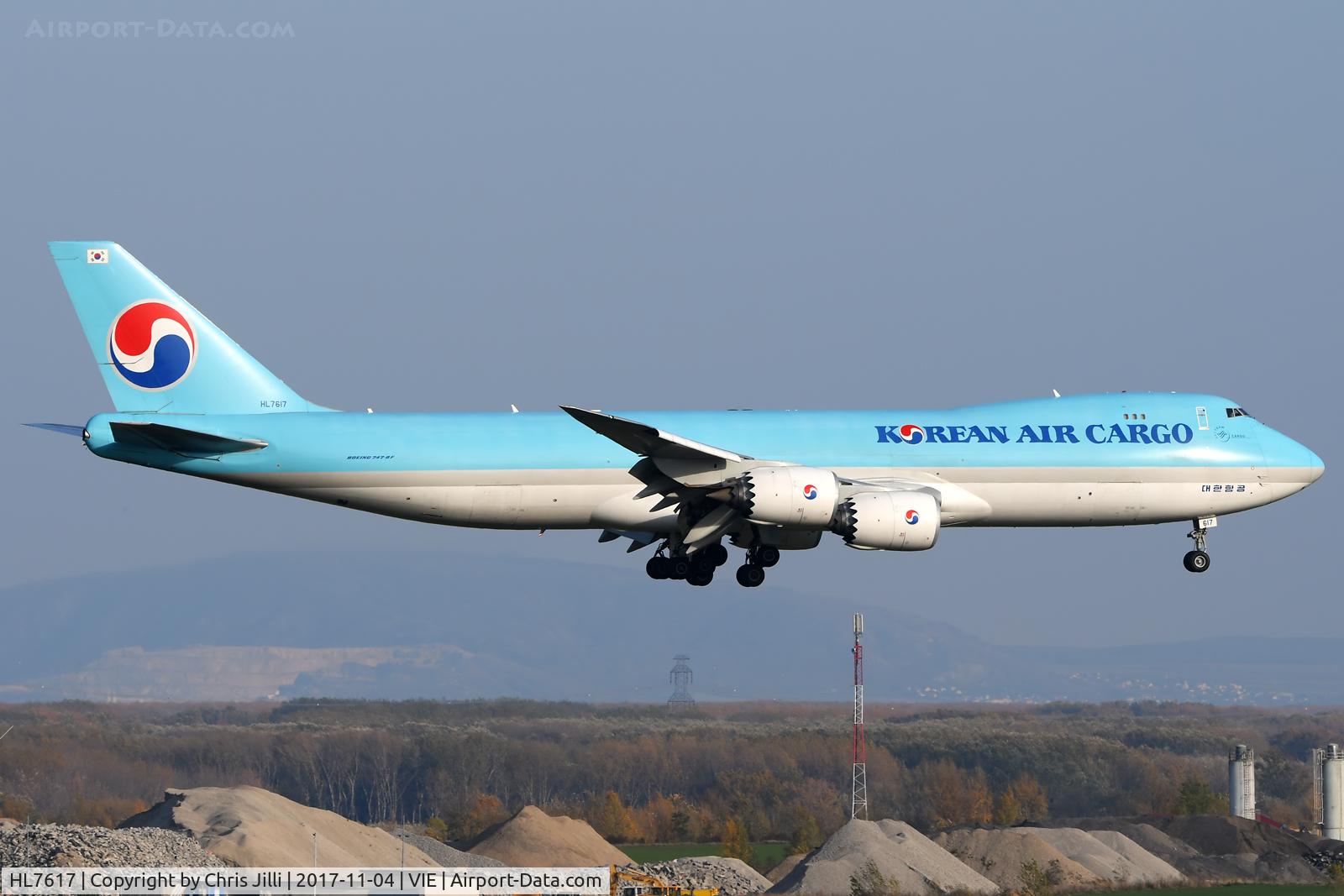 HL7617, 2013 Boeing 747-8B5F C/N 37654, Korean Air Cargo
