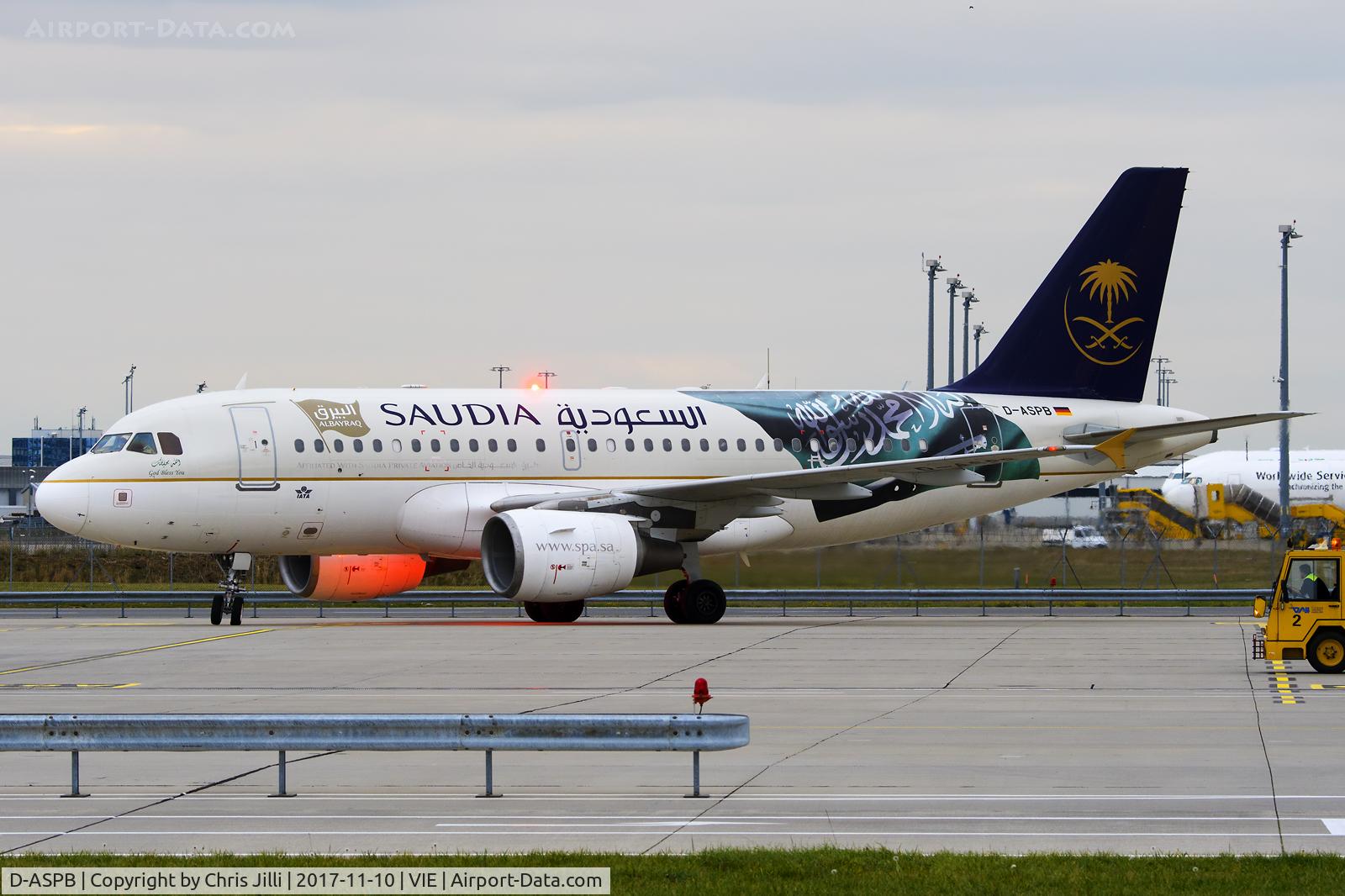 D-ASPB, 2001 Airbus A319-112 C/N 1625, Saudia