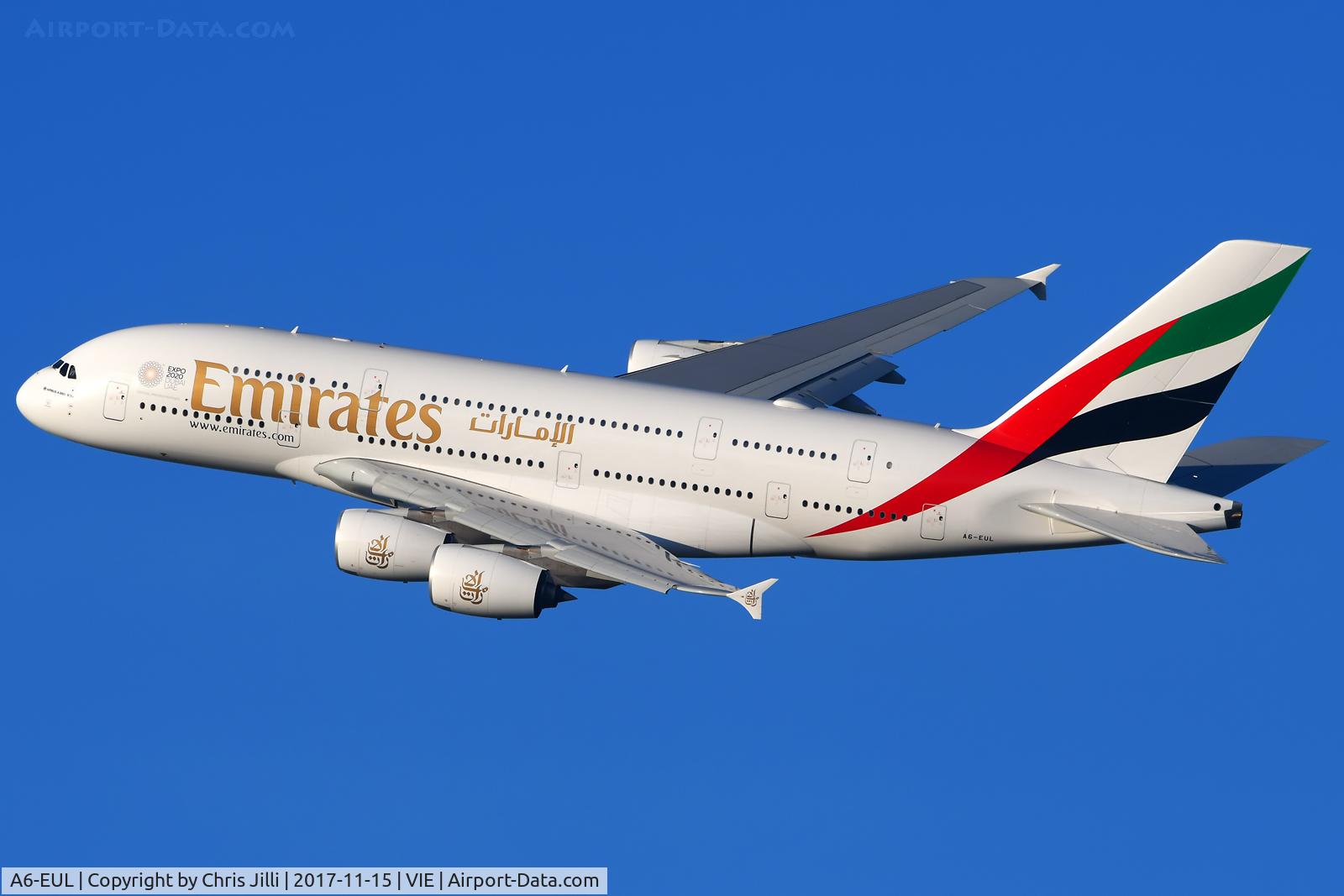 A6-EUL, 2016 Airbus A380-861 C/N 224, Emirates
