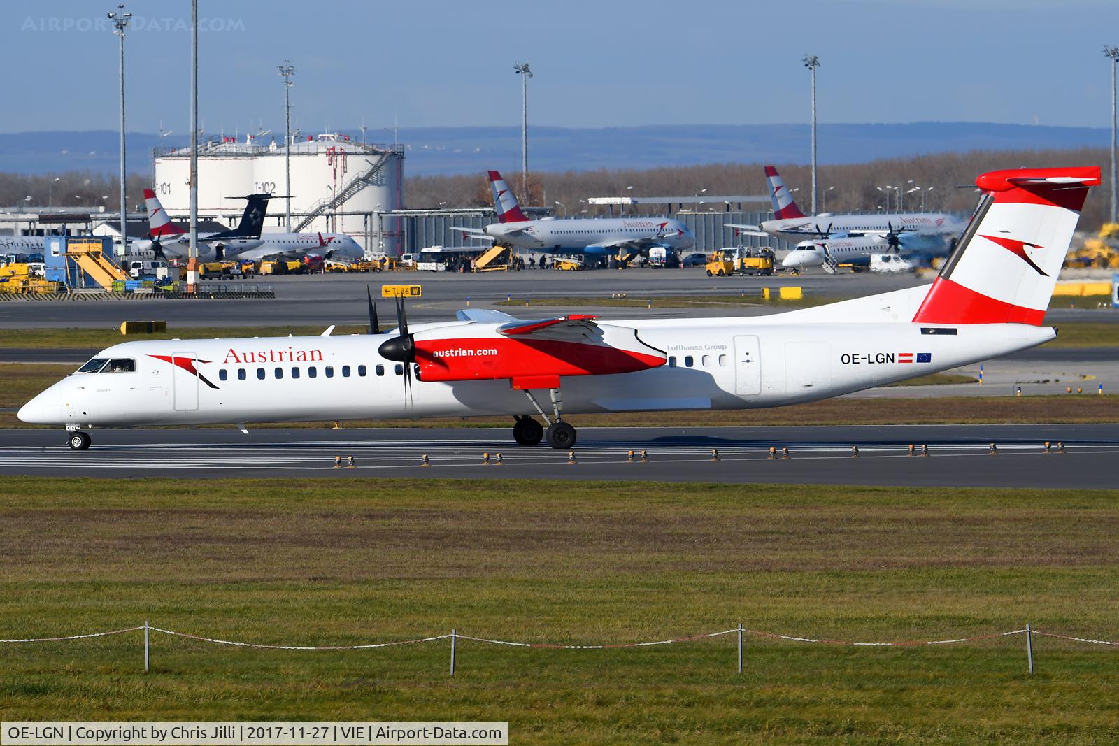 OE-LGN, 2010 De Havilland Canada DHC-8-402Q Dash 8 C/N 4326, Austrian Airlines