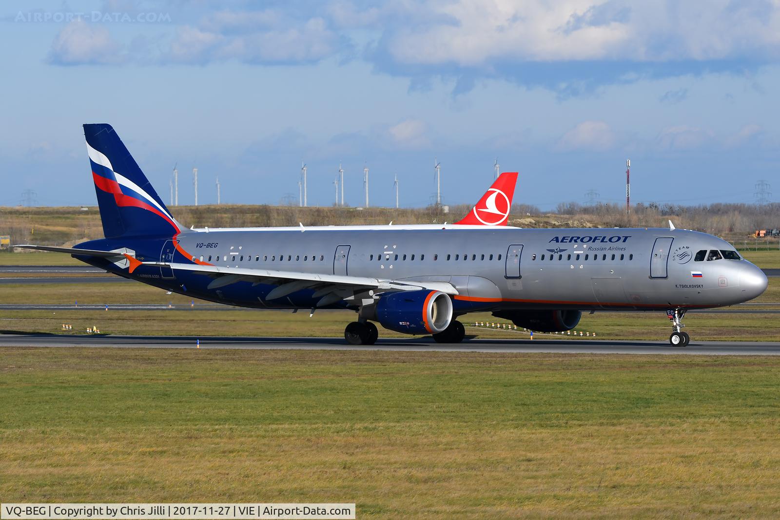 VQ-BEG, 2009 Airbus A321-211 C/N 4116, Aeroflot