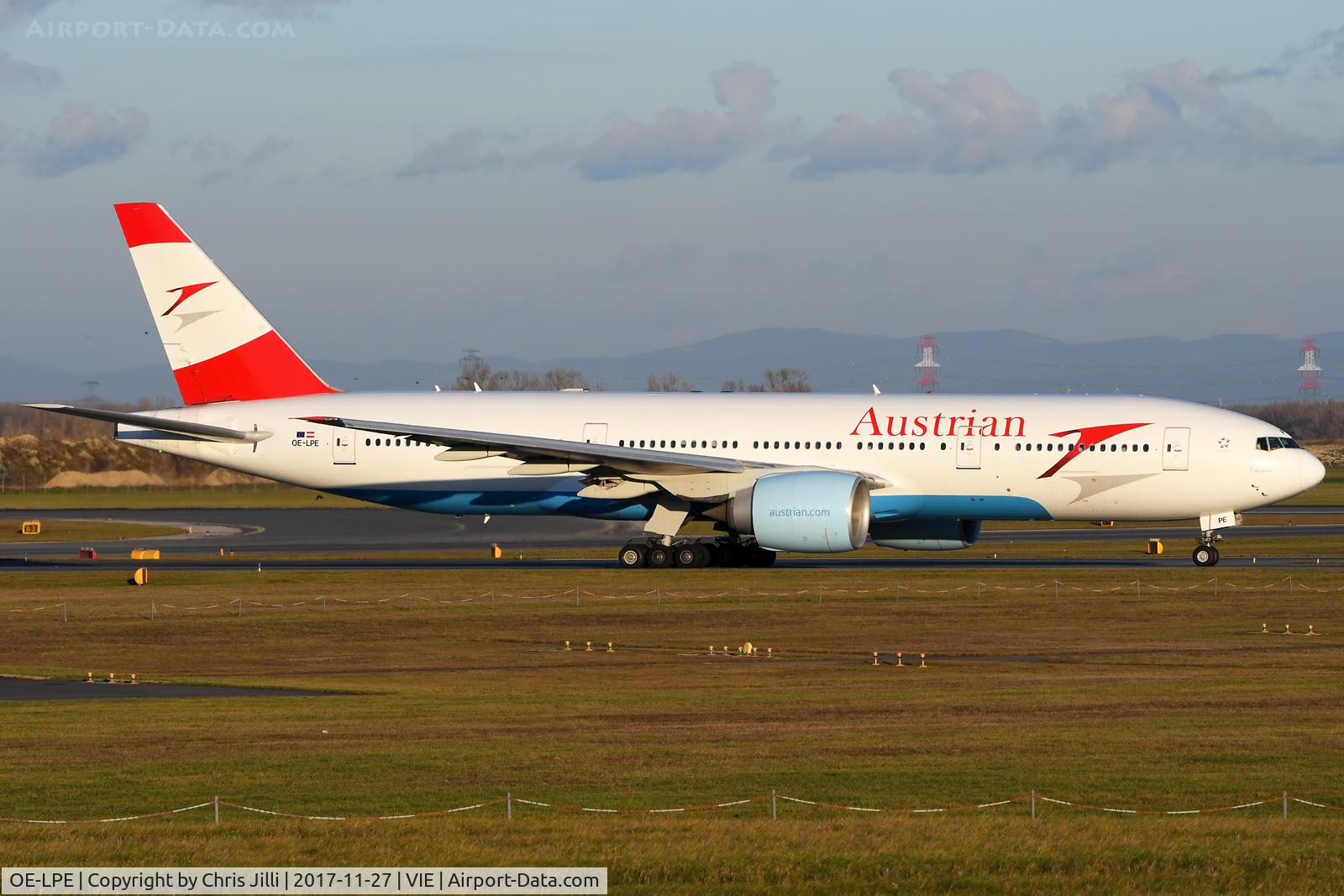 OE-LPE, 1998 Boeing 777-2Q8/ER C/N 27607, Austrian Airlines