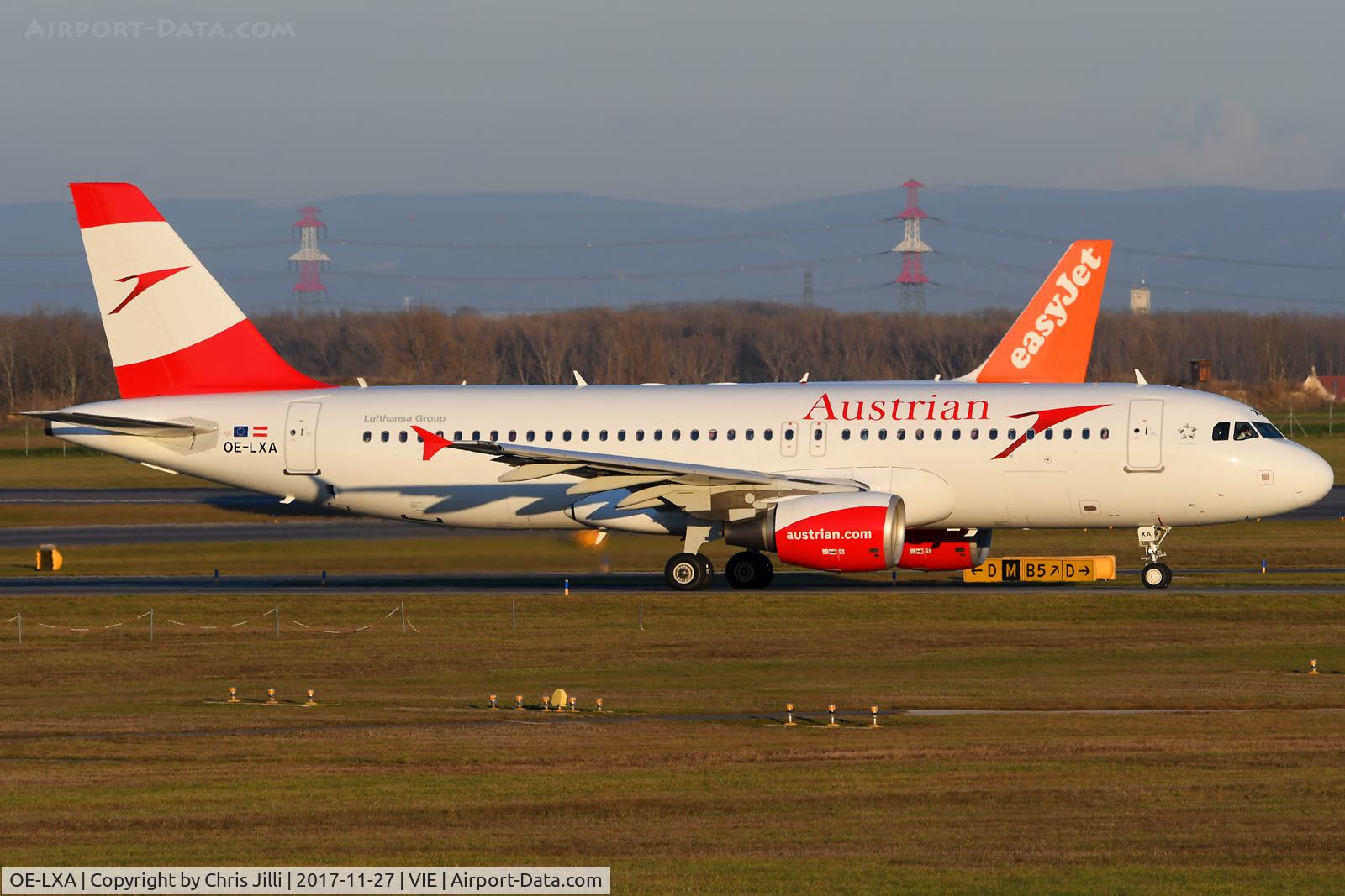 OE-LXA, 2007 Airbus A320-216 C/N 3295, Austrian Airlines