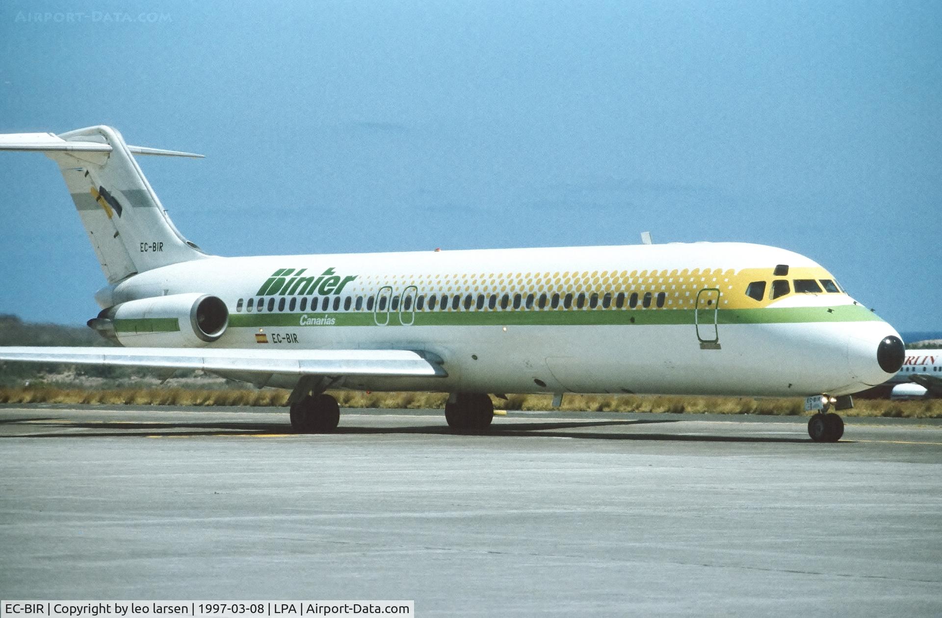 EC-BIR, 1967 Douglas DC-9-32 C/N 47093, Las Palmas 8.3.1997