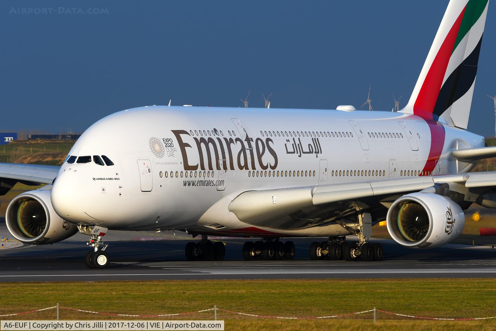 A6-EUF, 2016 Airbus A380-861 C/N 218, Emirates