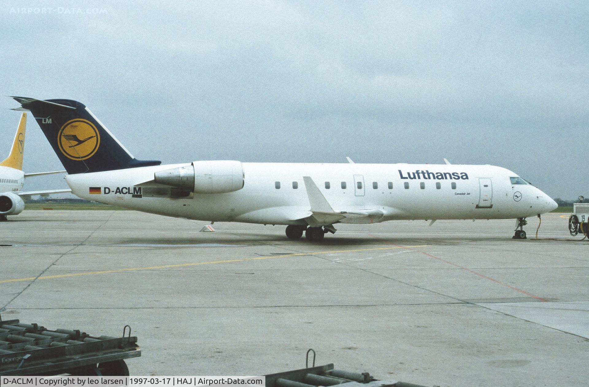 D-ACLM, 1993 Canadair CRJ-100LR (CL-600-2B19) C/N 7025, Hannover 17.3.97