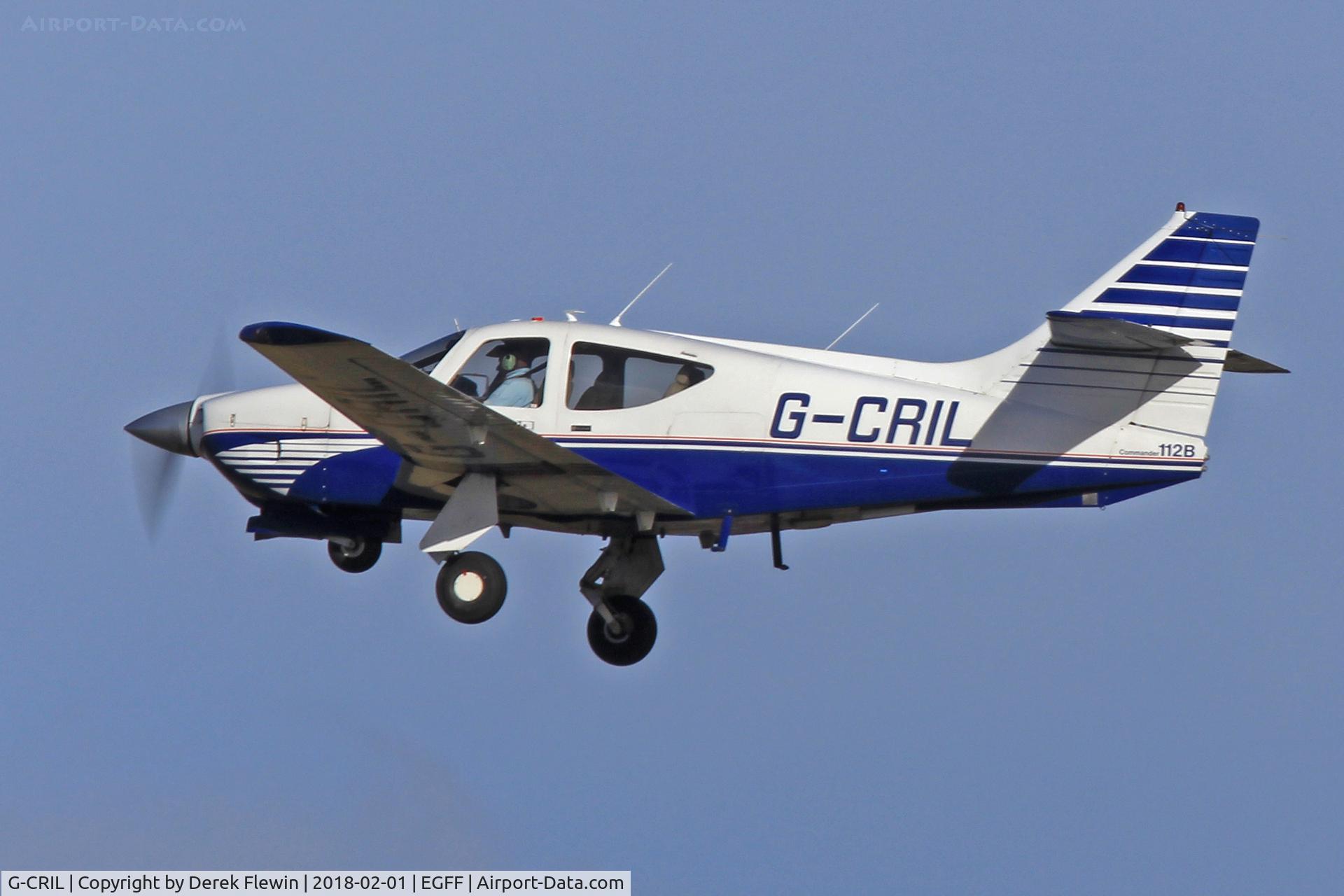 G-CRIL, 1976 Rockwell Commander 112B C/N 521, Commander, previously N1388J, seen doing touch and goes runway 30.
