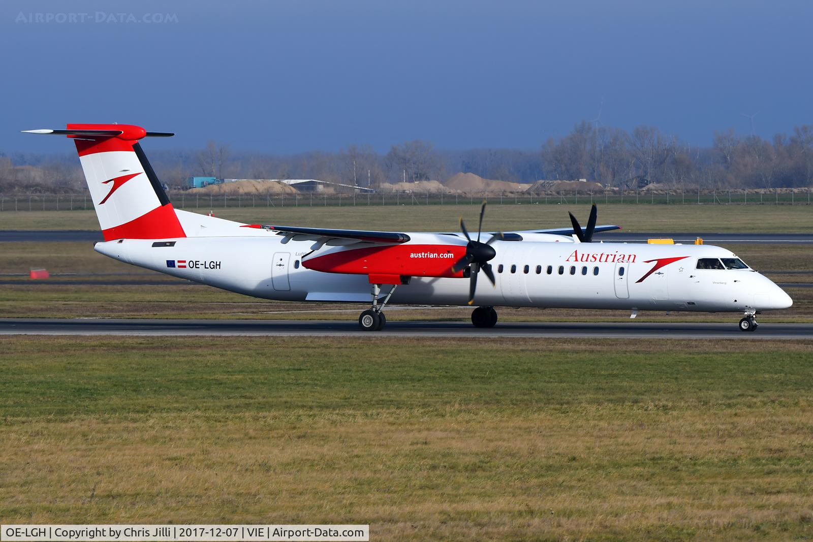 OE-LGH, 2002 De Havilland Canada DHC-8-402Q Dash 8 C/N 4075, Austrian Airlines