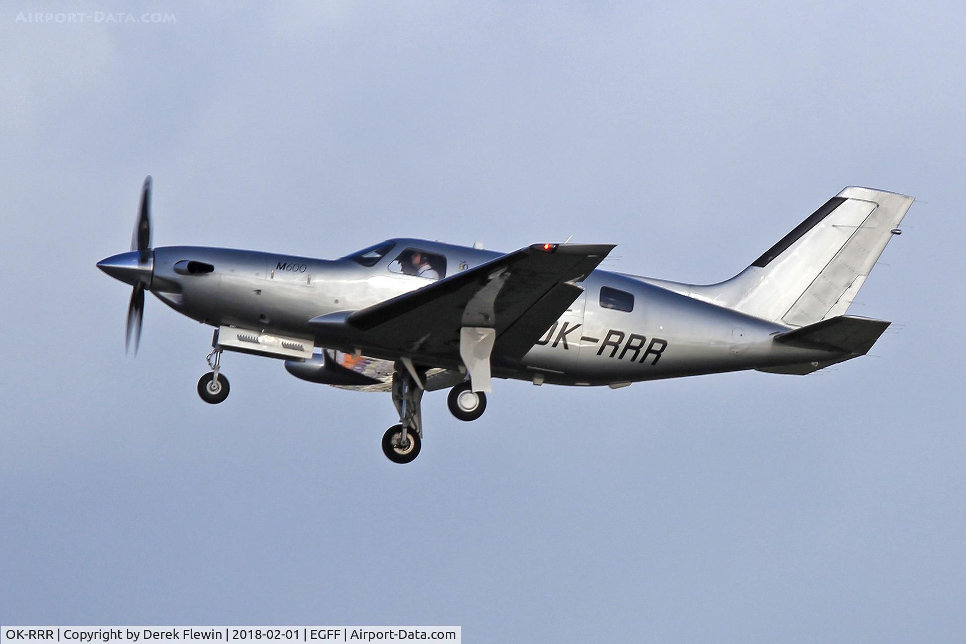 OK-RRR, Piper (Laviasa) PA-46-600TP C/N 0032, PA 46-600tp, callsign Net Flight 88, seen departing runway 30 en-route to Prague.