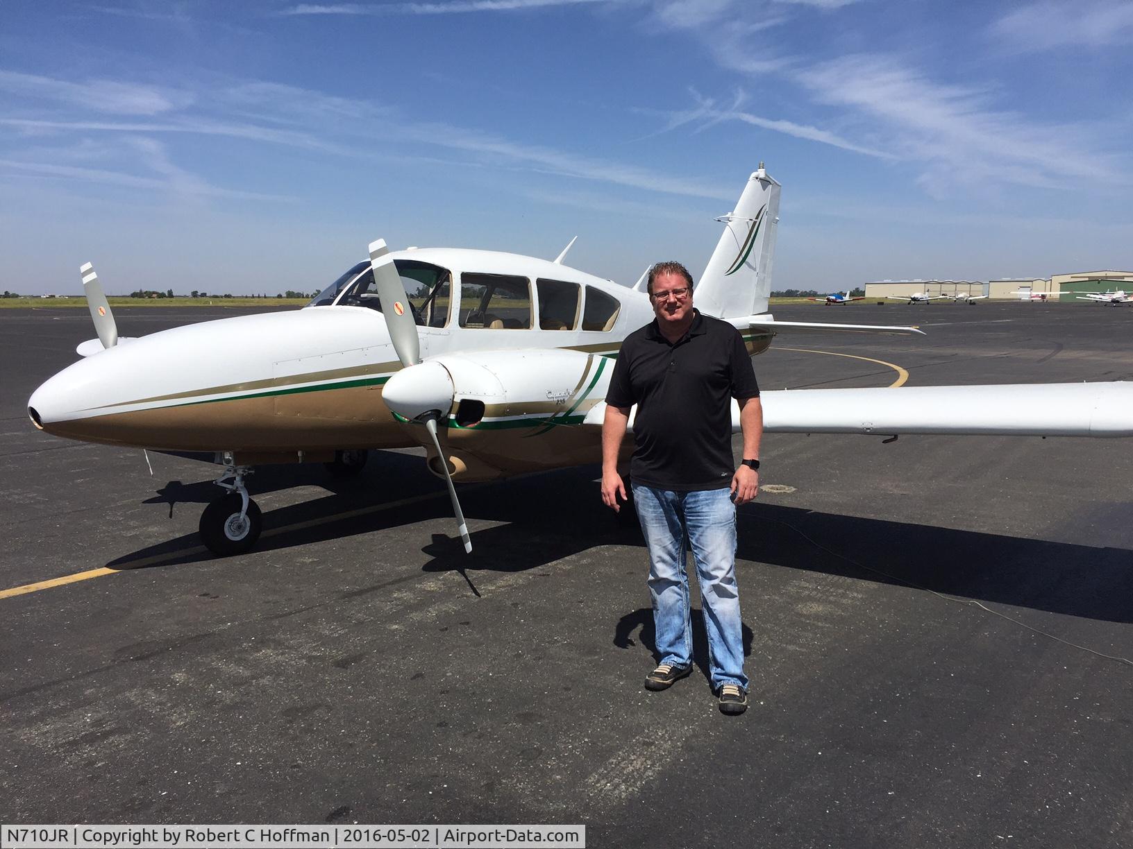 N710JR, 1962 Piper PA-23-235 Apache C/N 27-515, Bob and his new plane