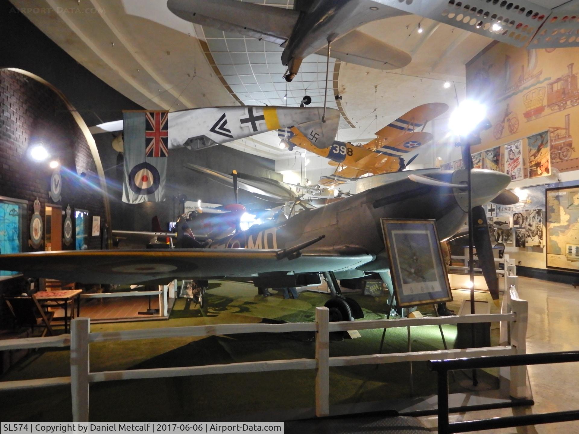 SL574, 1945 Supermarine 361 Spitfire LF.XVIe C/N CBAF.IX.4688, San Diego Air & Space Museum (Balboa Park, San Diego, California Location)