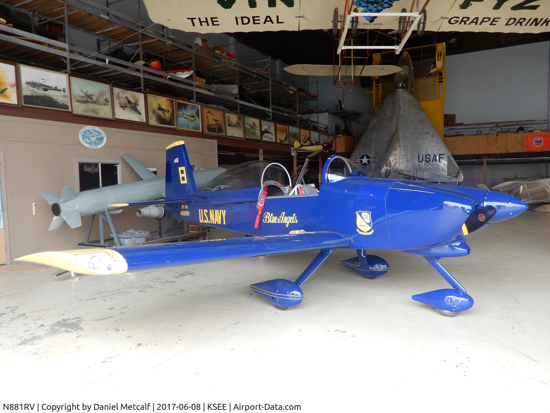 N881RV, 2004 Vans RV-8A C/N 81574, San Diego Air & Space Museum (Gillespie Field Annex)