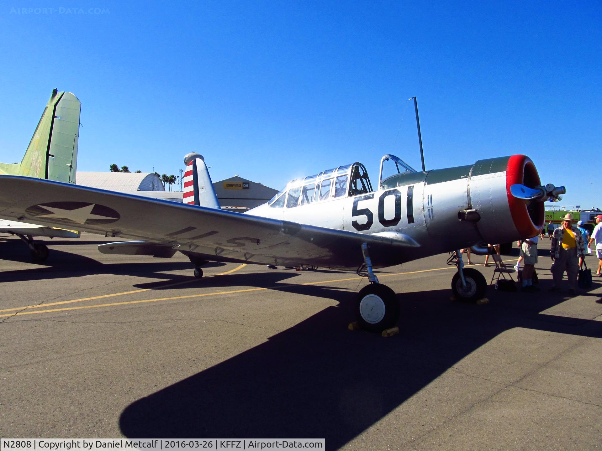 N2808, 1942 Vultee BT-13A Valiant C/N 6488, Falcon Field Municipal Airport Open House 2016