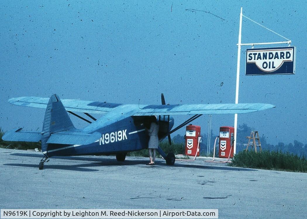 N9619K, 1947 Stinson 108-2 Voyager C/N 108-2619, At Whitesburg, Kentucky