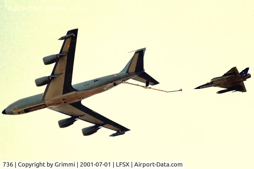 736, 1964 Boeing C-135FR Stratotanker C/N 18696, Air-to-Air Refueling Demo together with Mirage 2000N 363/4-BK
