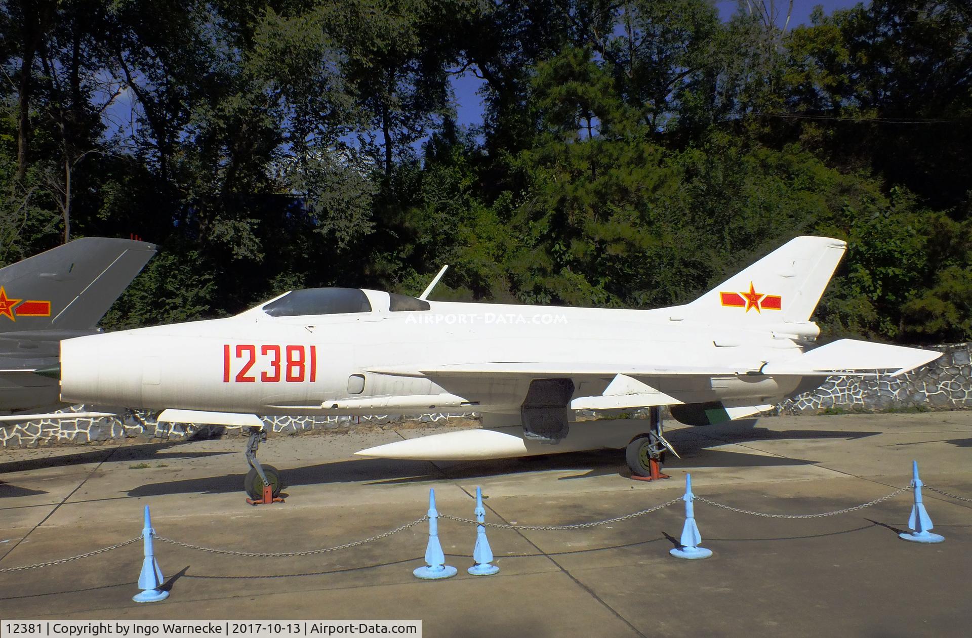 12381, Chengdu J-7 C/N J8-0201, Chengdu J-7 (chinese Version of MiG-21F-13 FISHBED) modified with brake-parachute at the China Aviation Museum Datangshan