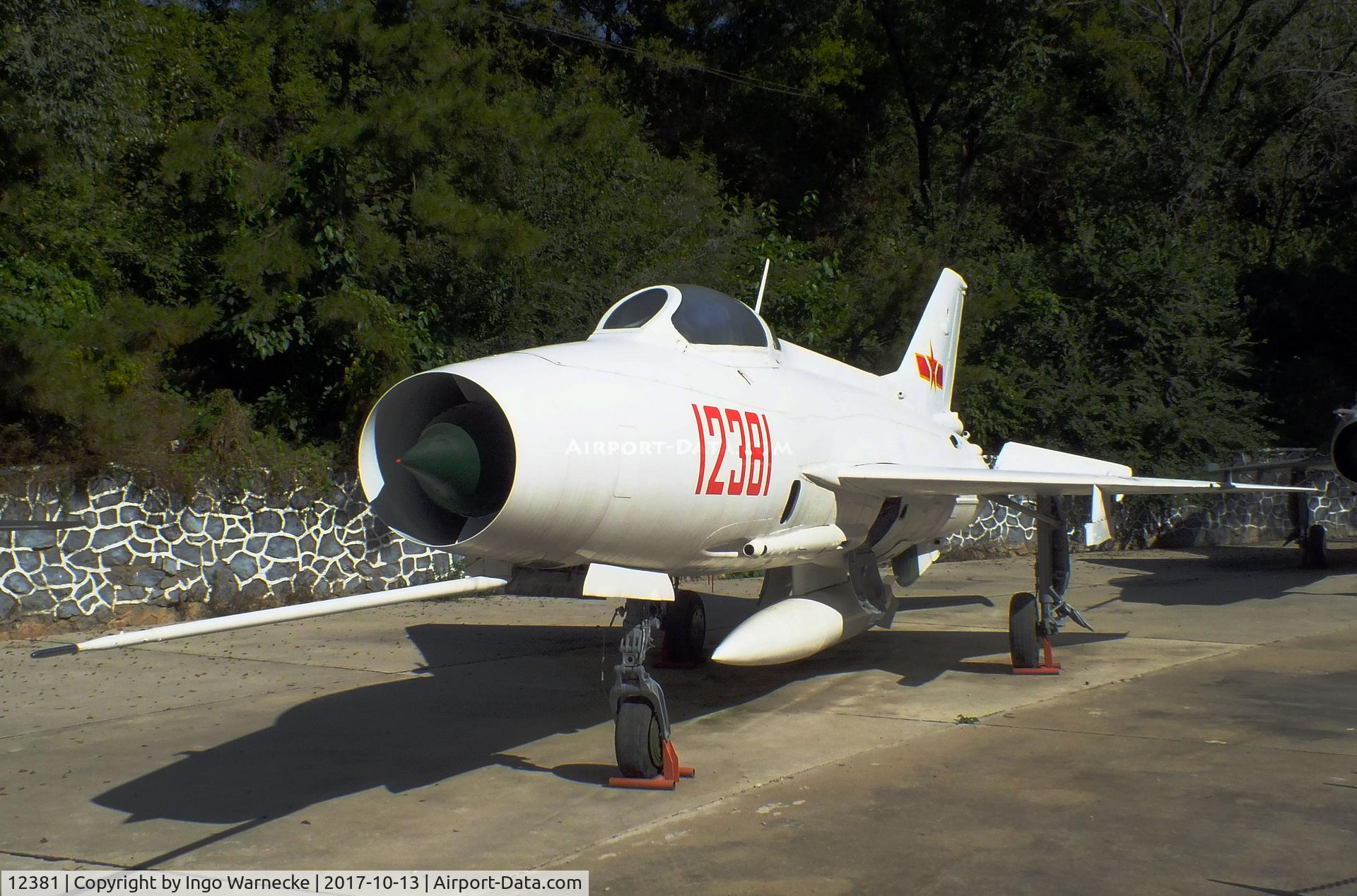 12381, Chengdu J-7 C/N J8-0201, Chengdu J-7 (chinese Version of MiG-21F-13 FISHBED) modified with brake-parachute at the China Aviation Museum Datangshan